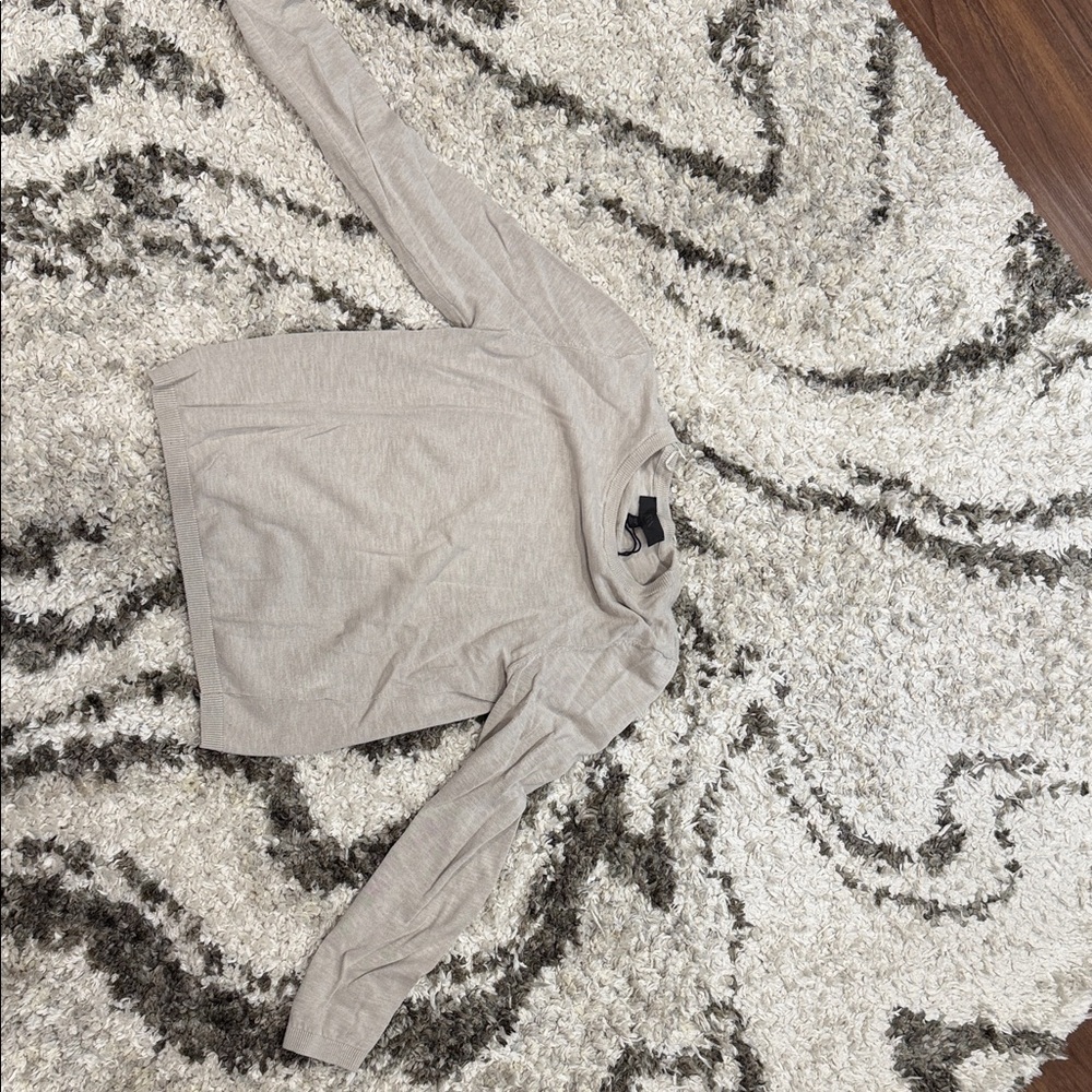 Zara Beige Long Sleeve Sweater